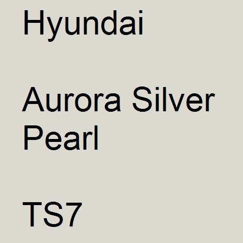 Hyundai, Aurora Silver Pearl, TS7.